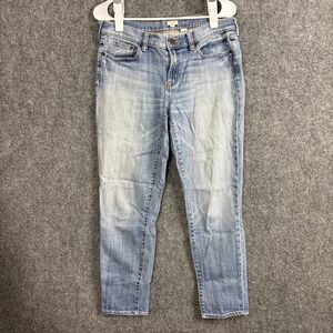 J.CREW Jeans Womens Size 29 Blue  Cropped Stretch Preppy City